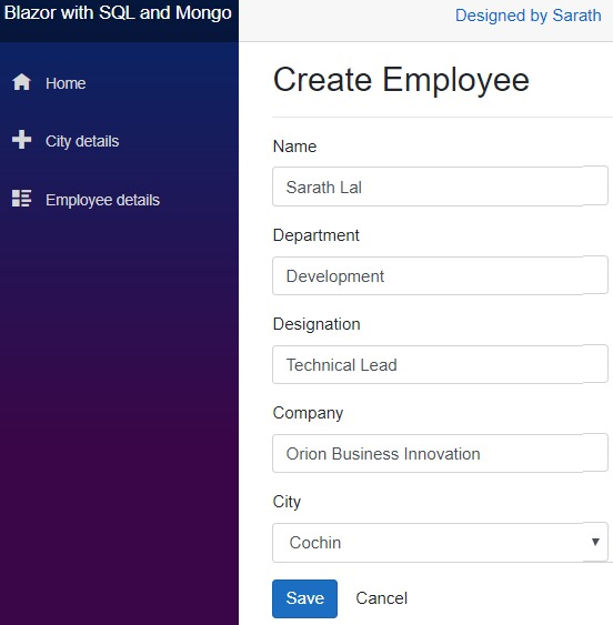 Create employee